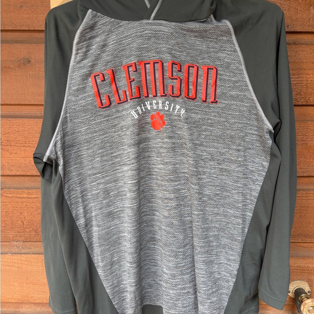 Clemson gray and orange long sleeve men's top - Picture 2 of 6